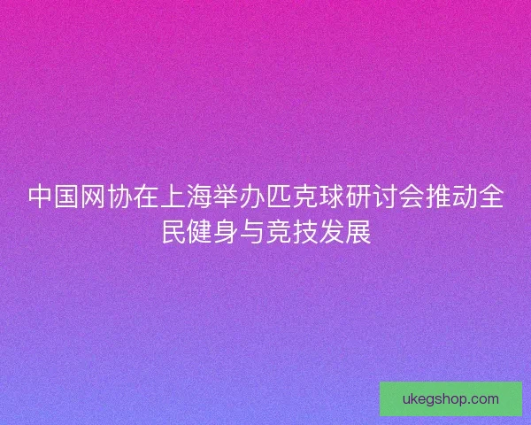 中国网协在上海举办匹克球研讨会推动全民健身与竞技发展
